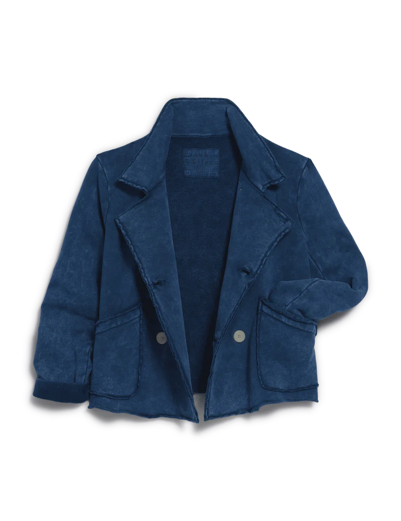 MINI BELFAST Crop Peacoat in Indigo Mineral