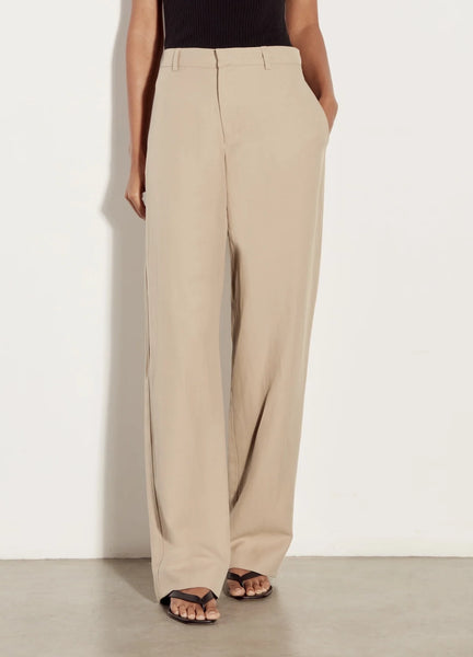 Twill Straight Leg Trouser in Clay