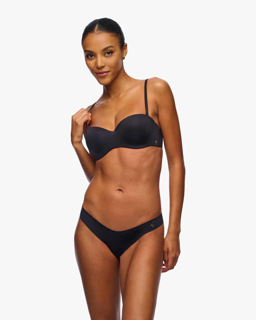 LISCIANTE Strapless Bra in Black