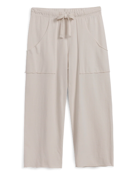 PENNY Patch Pocket Jersey Pants in Vintage White