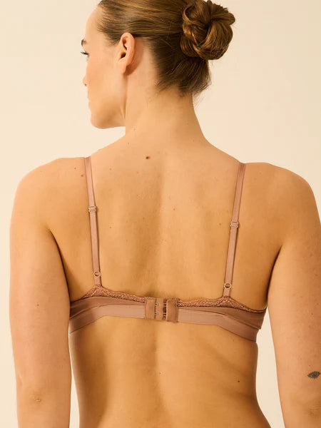 Cross Over Bralette in Latte
