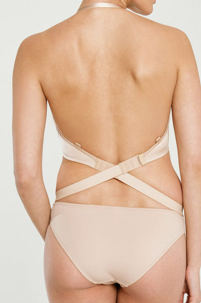 Ultra Lift Low Plunge Backless Bra in Nude
