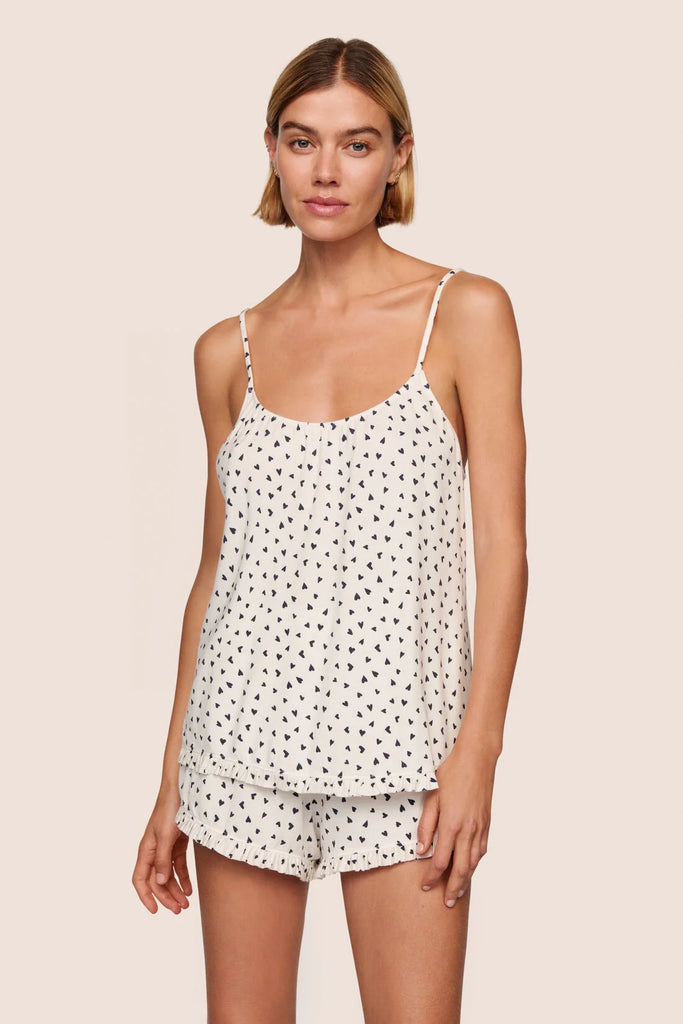 GISELE Cami & Short Set in Heart to Heart Black