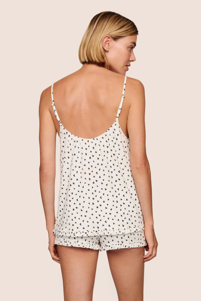 GISELE Cami & Short Set in Heart to Heart Black