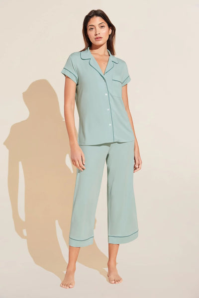 Felina Elysees Rich Satin and Jersey Pajama Set