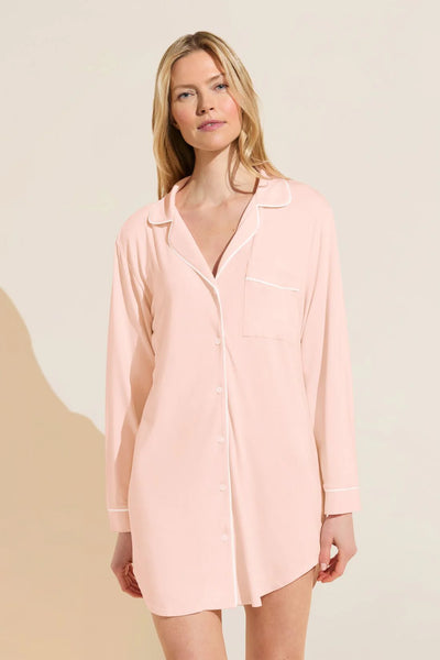 GISELE Sleepshirt in Petal Pink/Ivory