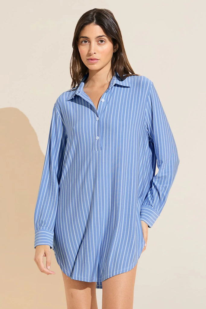 sleeping shirt dress Lunya | Washable Silk Sleep Shirt Dress
