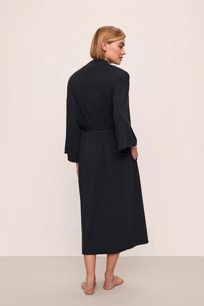 GISELE Everyday Long Robe in Black