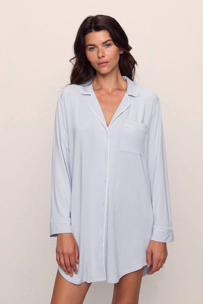 GISELE Sleepshirt in Ice Blue