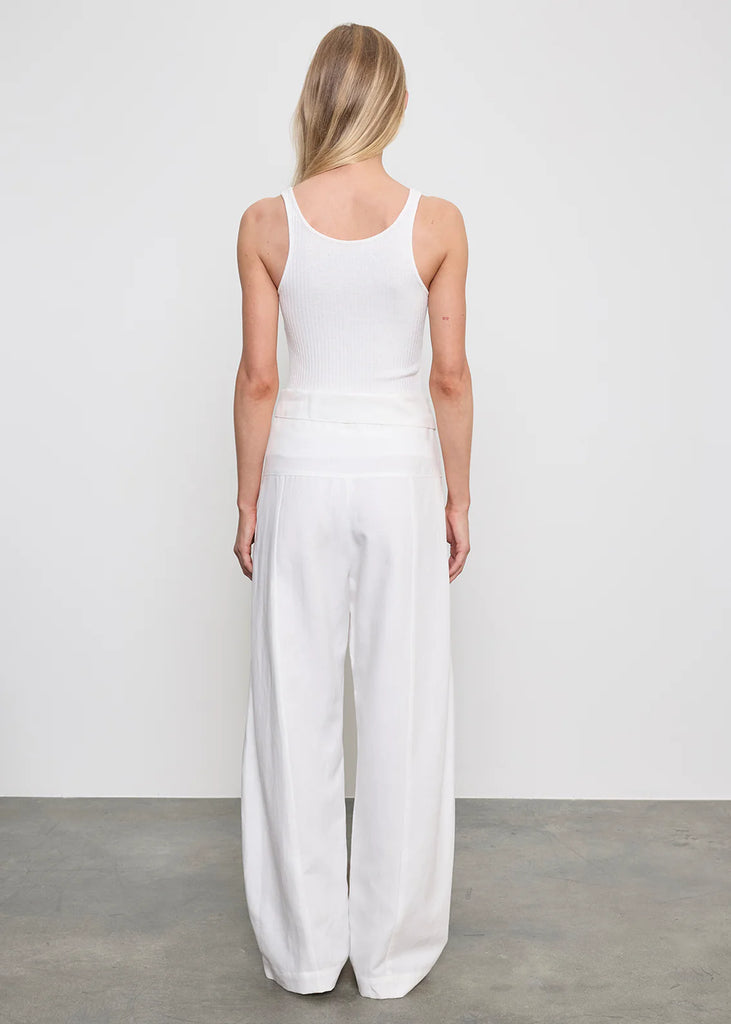 Military Rib Slim Tank in Undyed