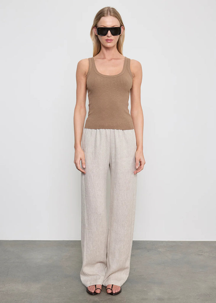 Linen Everywhere Pants in Jute Heather