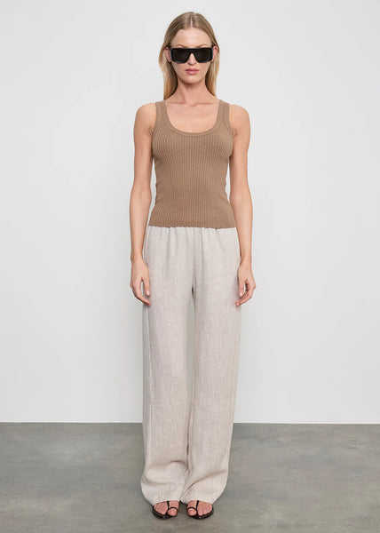 Linen Everywhere Pants in Jute Heather