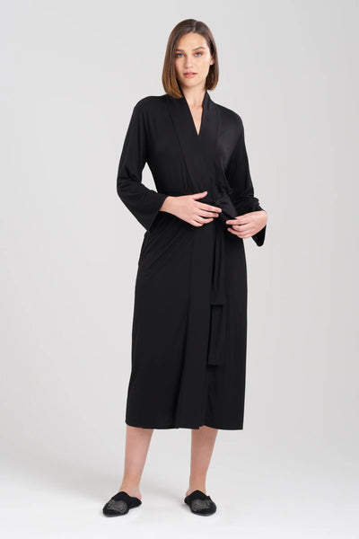 FEATHERS Essentials Robe in Black