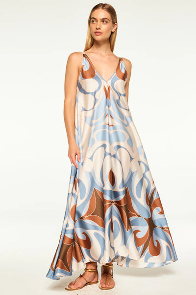 NOTTA Maxi Dress in Swans All Over