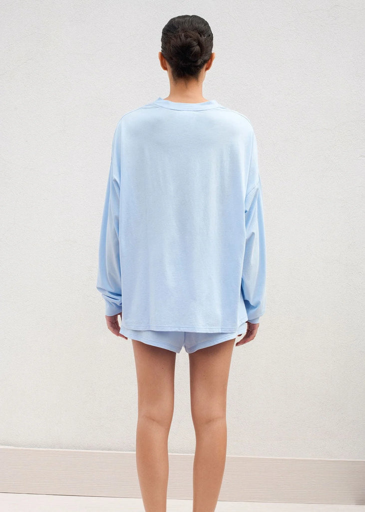 CATALINA Long Sleeve Top in Blue Breeze