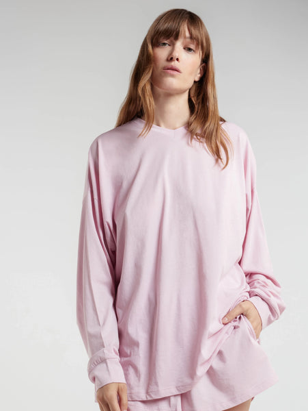 CATALINA Long Sleeve Top in Pink Rain