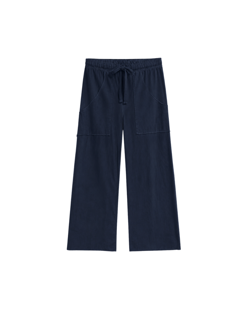 PENNY Patch Pocket Jersey Pants in Classic Navy