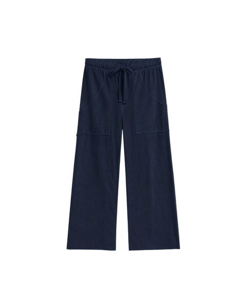 PENNY Patch Pocket Jersey Pants in Classic Navy