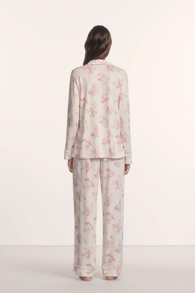 GISELE Long PJ Set in Rose Garden Cameo Pink