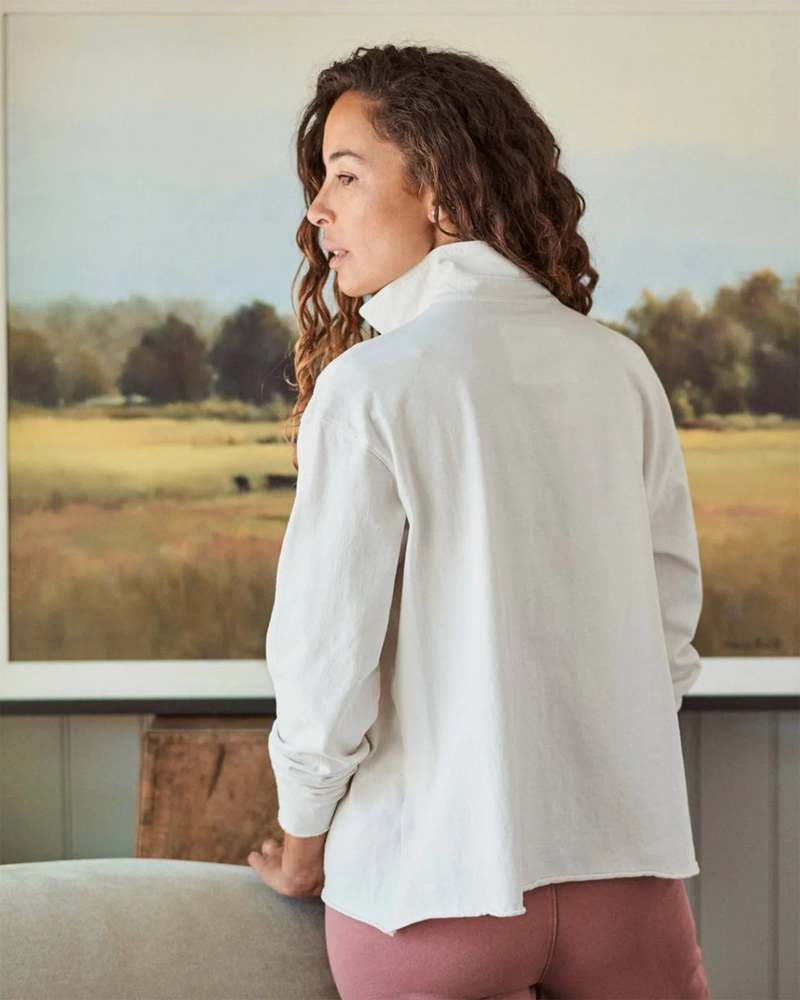 PATRICK Popover Henley in Vintage White