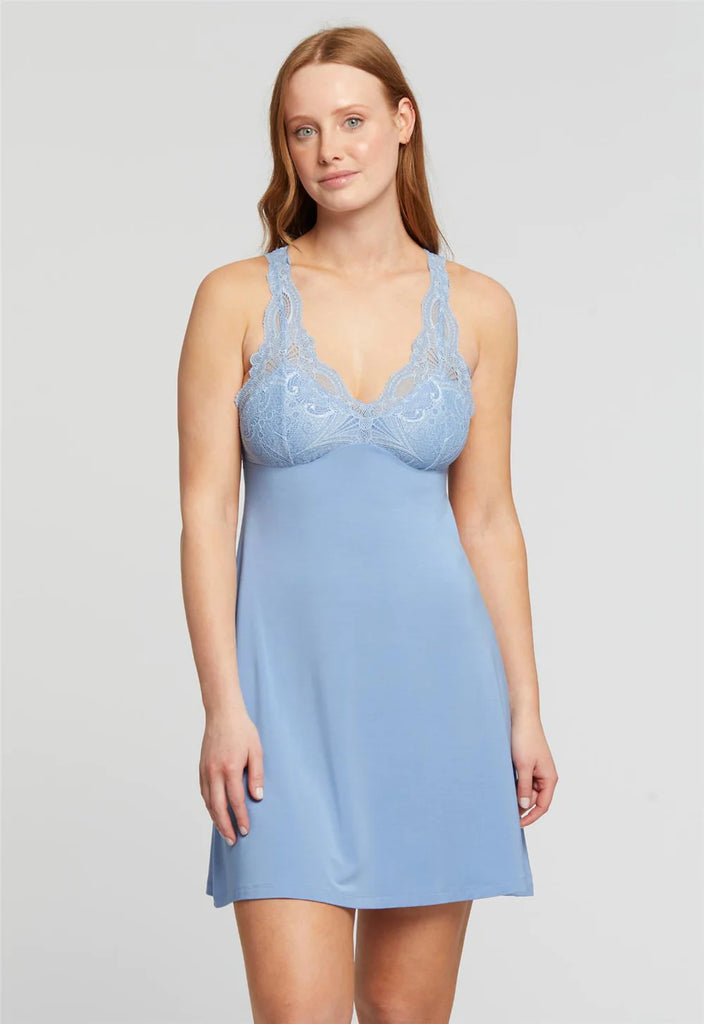 Iconic Chemise with Bust Pockets in Hampton Blue