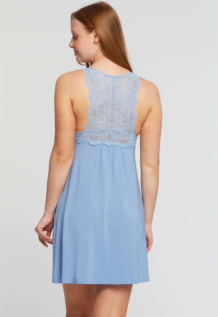 Iconic Chemise with Bust Pockets in Hampton Blue