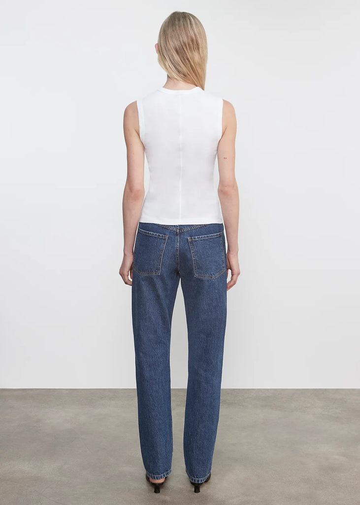 Supima Cotton New Classic Sleeveless Tee in White