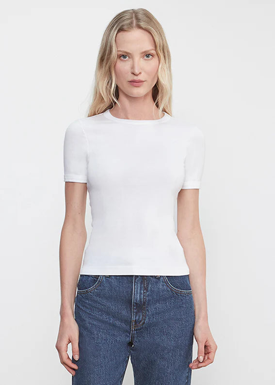 Supima Cotton New Classic Short Sleeve Tee in White