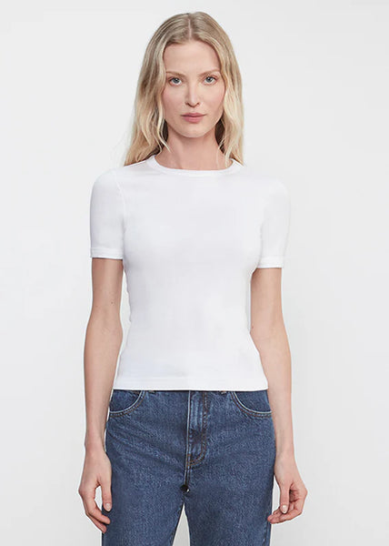 Supima Cotton New Classic Short Sleeve Tee in White