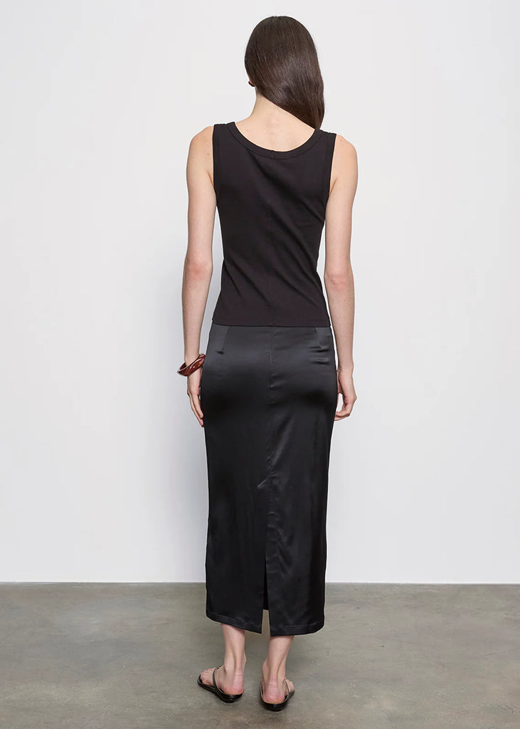 Supima Baby Rib Tank in Black