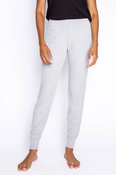 Textured Essentials Jammie Pant in Heather Grey