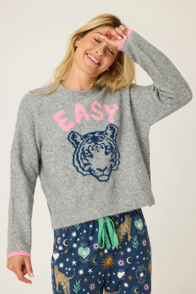 EASY TIGER Snuggle Sweater in Grey