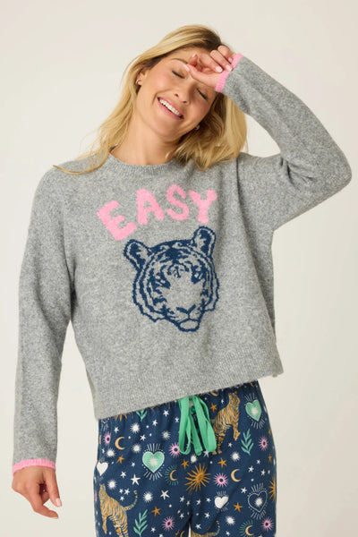 EASY TIGER Snuggle Sweater in Grey