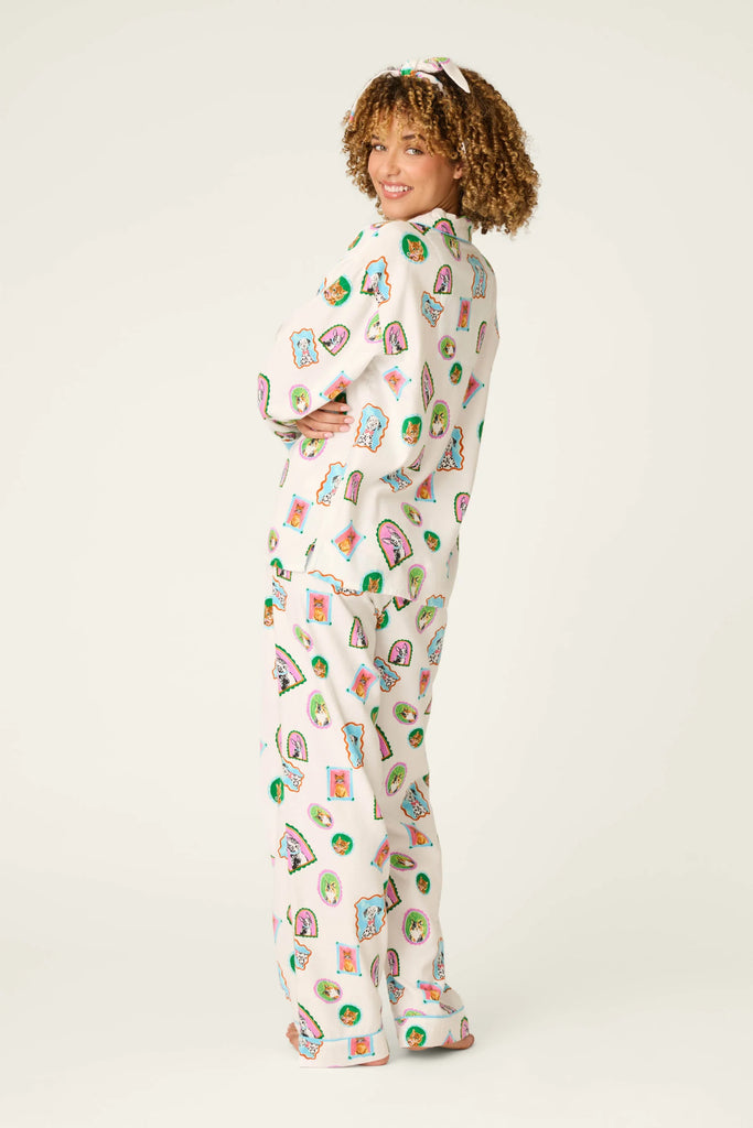 PET PROTRAITS 3-Piece Flannel PJ Set in Multi
