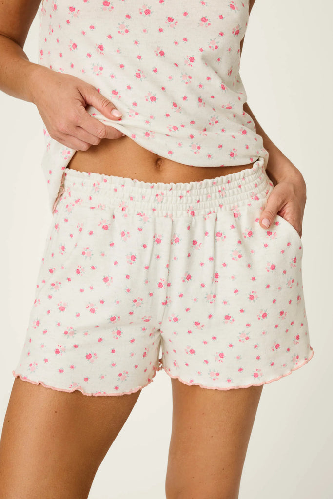 ROMANTIC ROSE Shorts in Heather Cloud