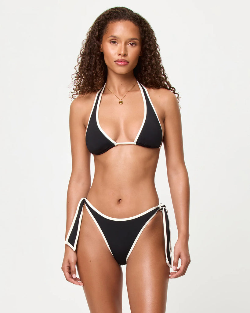 MAC & SHANE Bikini in Black/Cream