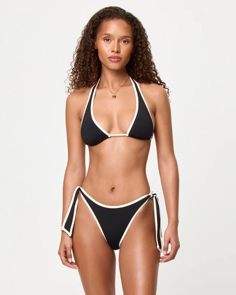 MAC & SHANE Bikini in Black/Cream
