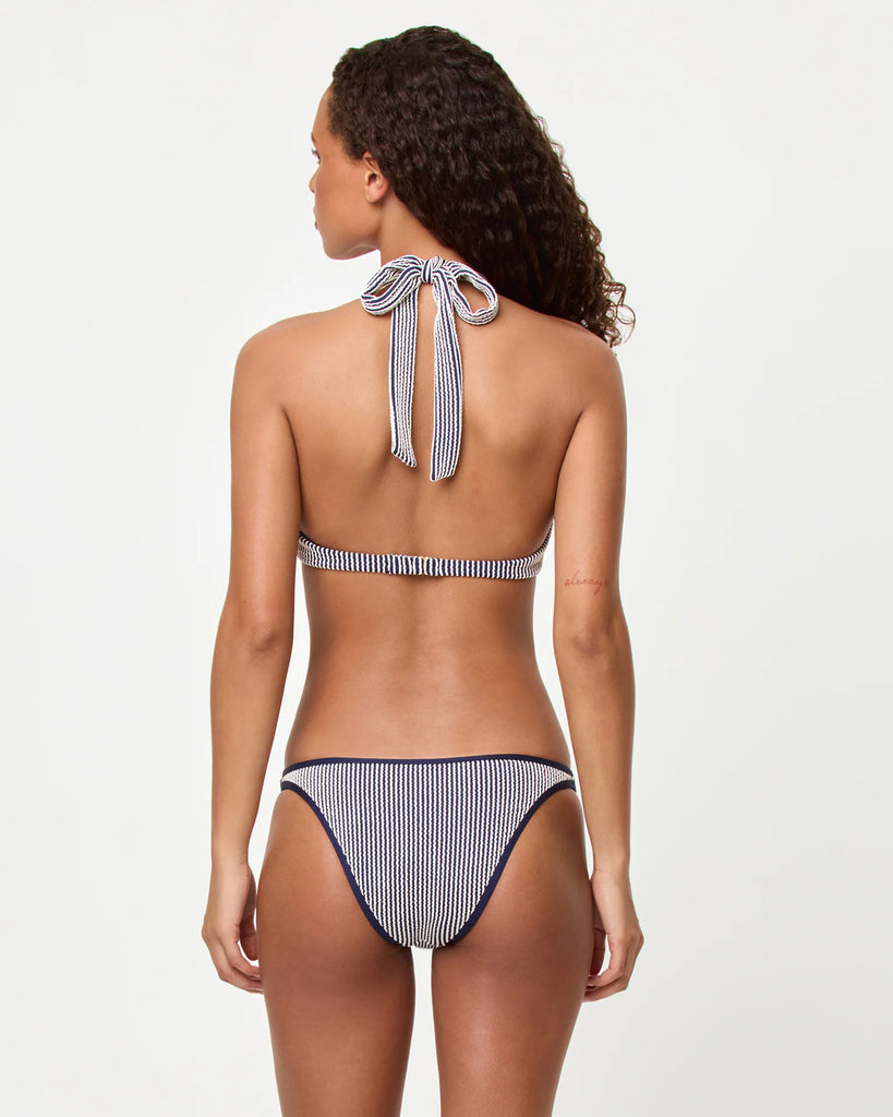 ISA & SUZI Underwire Halter Bikini in Midnight Blue