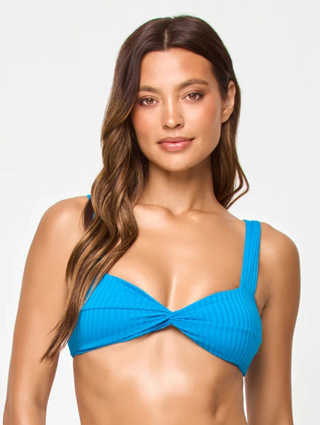 LANA & MERCER Ribbed Bikini in Electric Blue