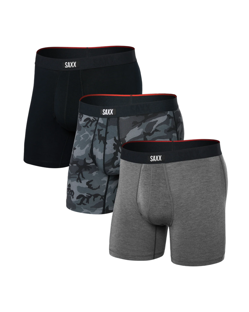 VIBE 3-Pack Xtra w/ Fly in Wood Camo/Grey/Black