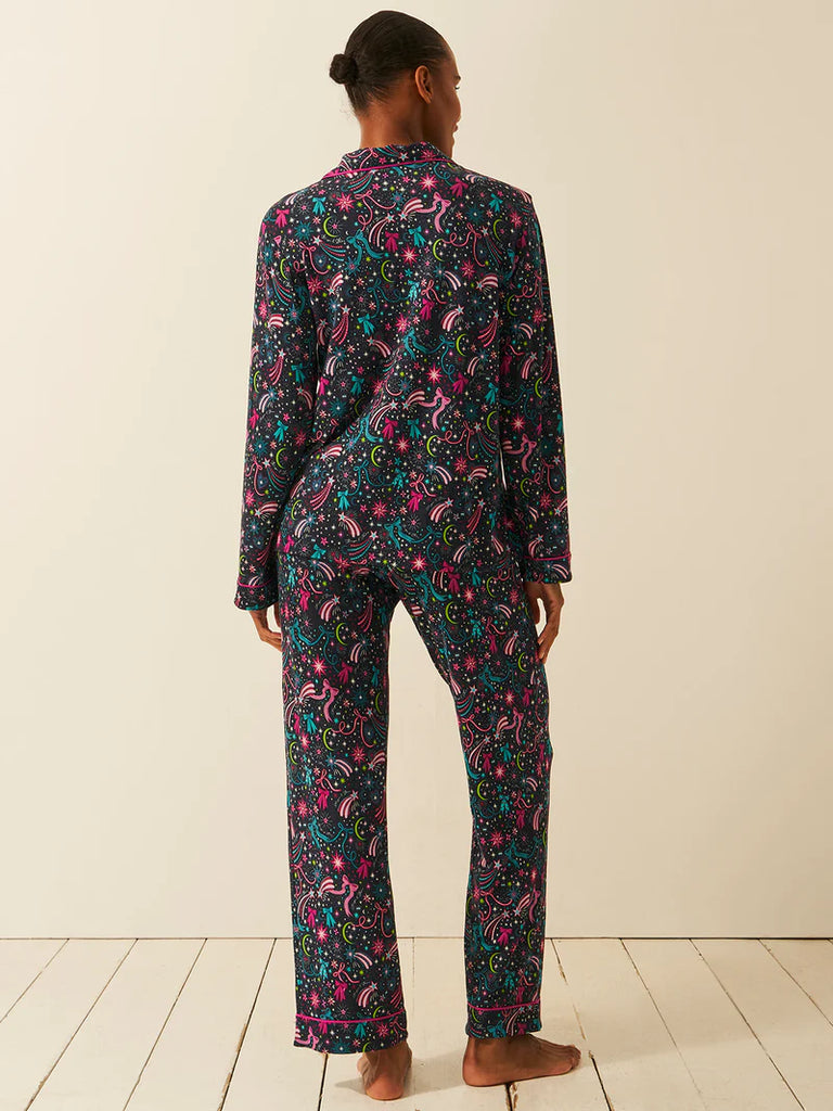 Long PJ Set in Sparkling Skies