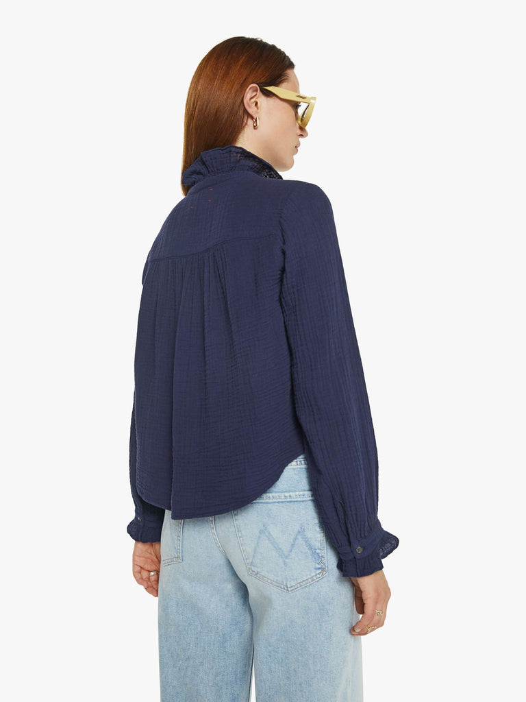 GILLIAN Ruffle Gauze Long Sleeve in North Star