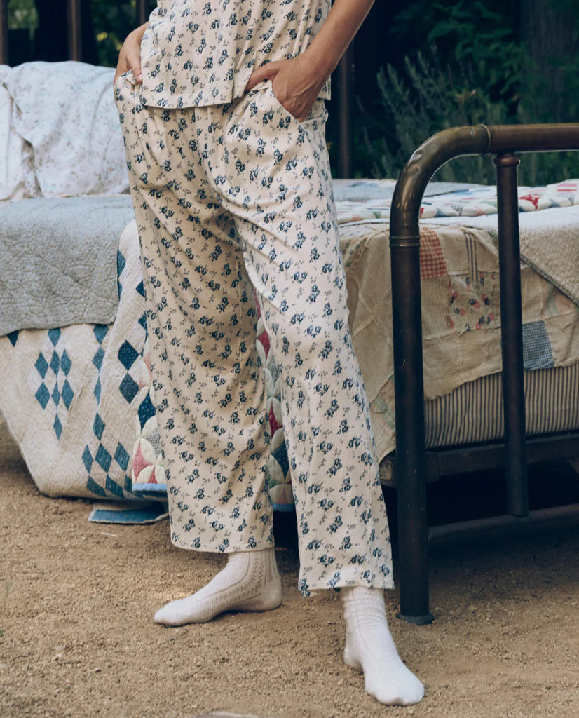 Jersey Easy Sleep Pant in Indigo Rose
