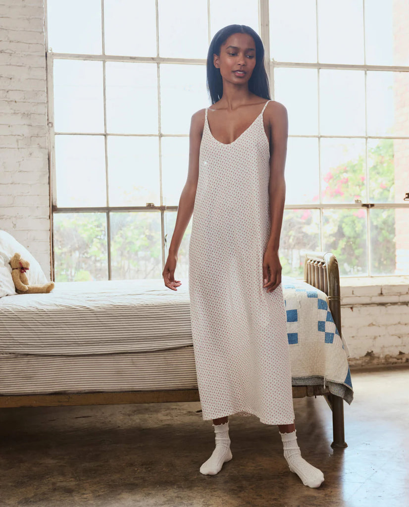 Slip Sleeper Dress in Calico Rose