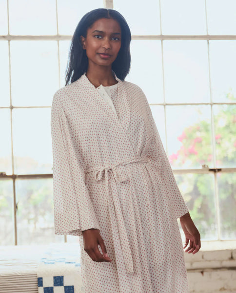 Jersey Sleep Robe in Calico Rose