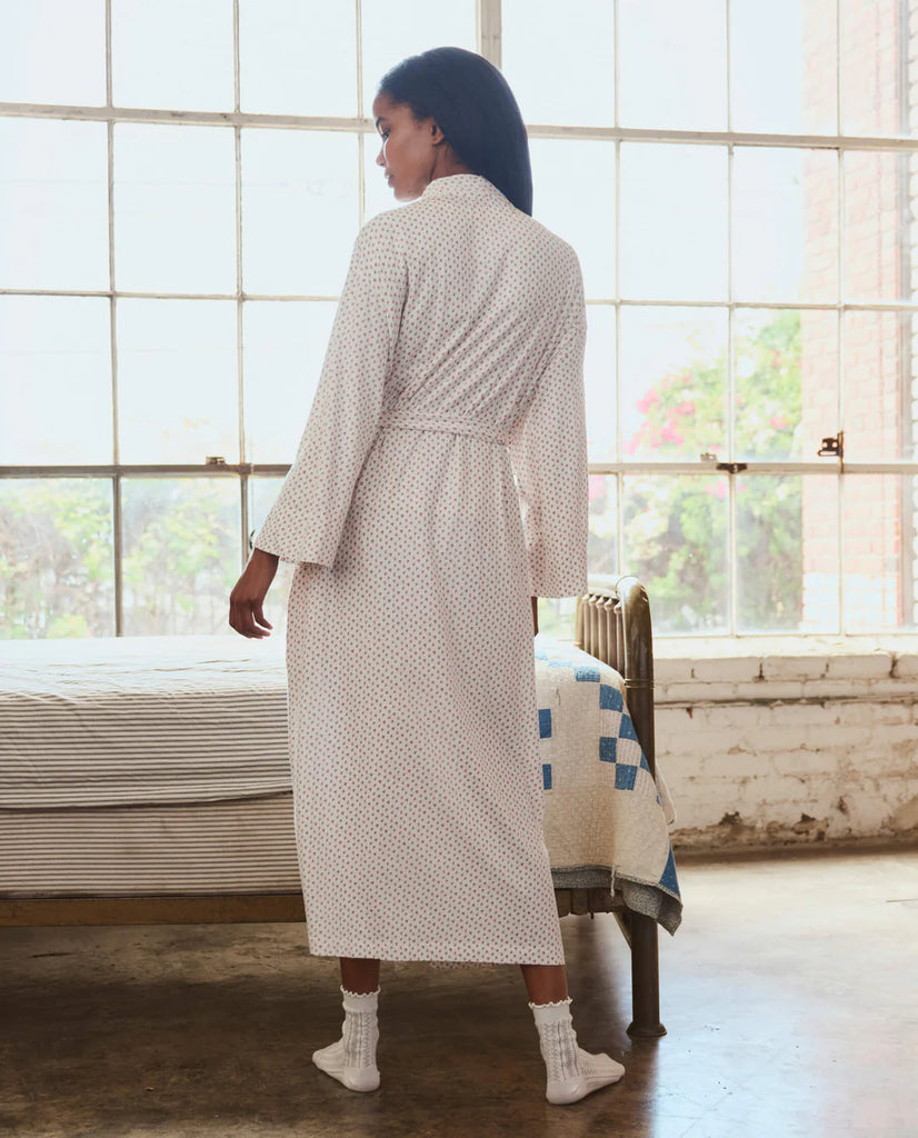 Jersey Sleep Robe in Calico Rose