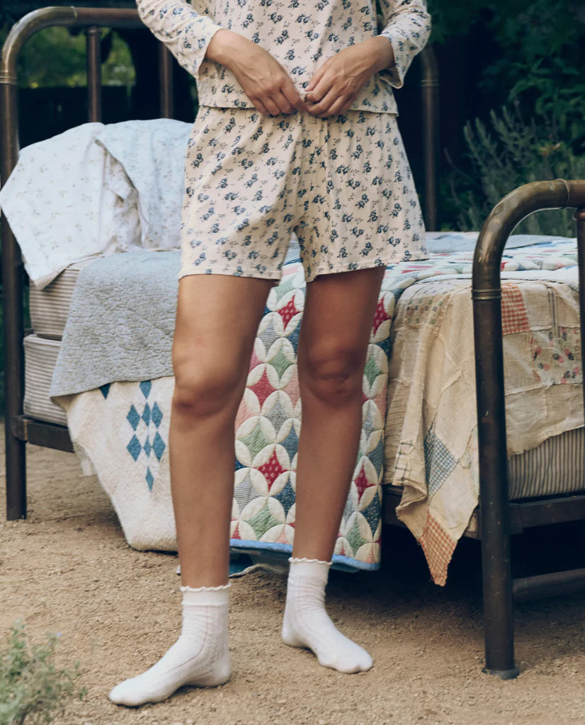 Jersey Boxer Short in Indigo Rose