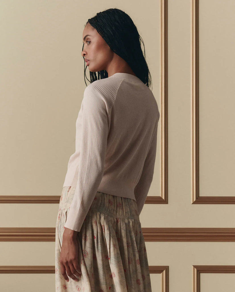 DAINTY Cardigan in Soft Petal