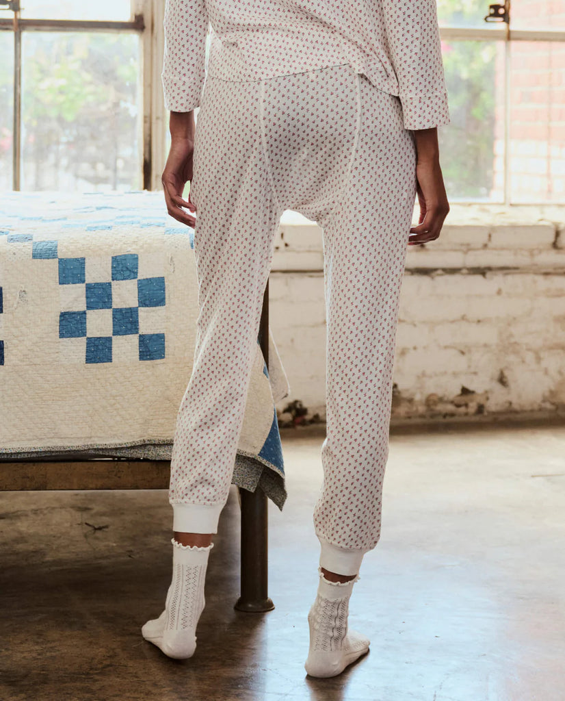 Jersey Long John in Calico Rose