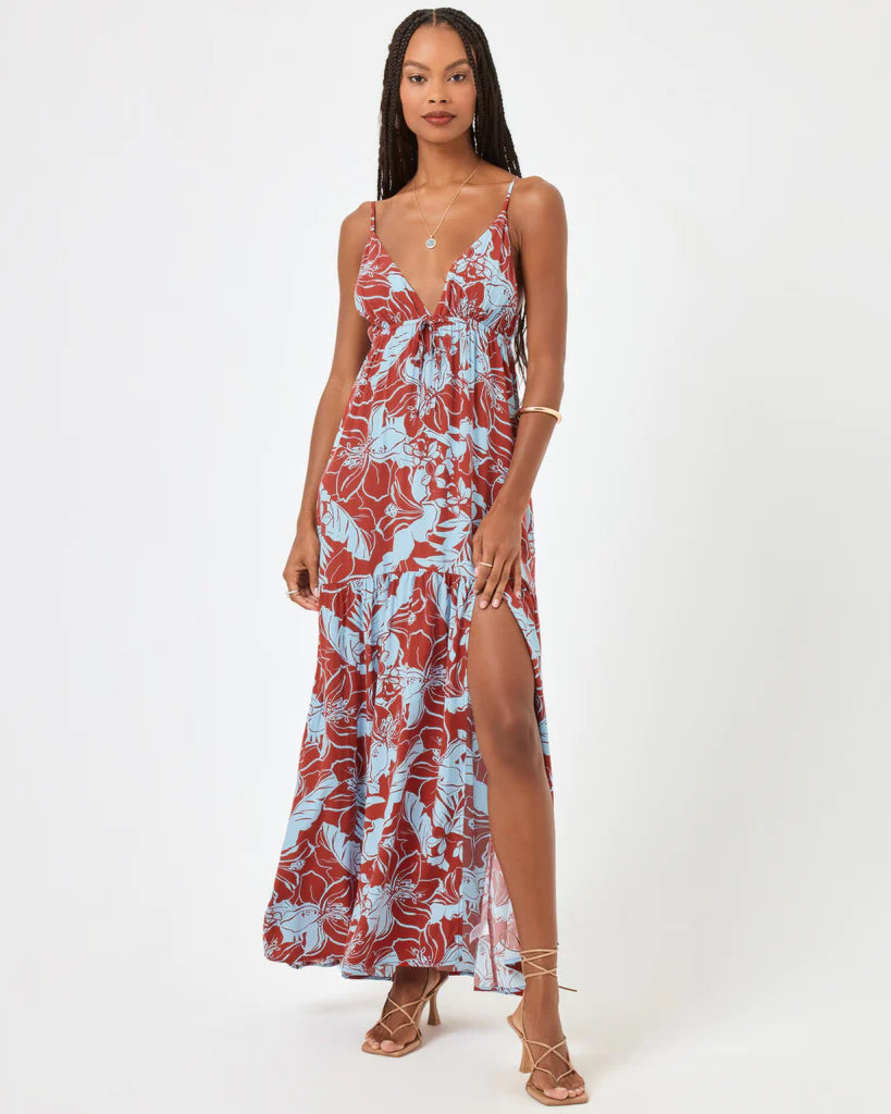 VICTORIA Printed Cover Up Dress in Going Tropical